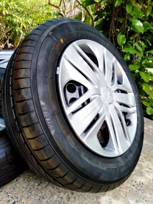 ล้อกระทะเก๋งฮอนด้า ถอดป้ายแดง ขอบ15 4รู100 พร้อมยางโยโกฮาม่า ปี18 ชุด 4ล้อ ล้อกระทะเก๋งฮอนด้า ถอดป้ายแดง ขอบ15 4รู100 พร้อมยางโยโกฮาม่า ปี18 ชุด 4ล้อ