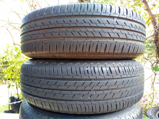 ล้อกระทะเก๋งซูซูกิ ขอบ15 4รู100 พร้อมยางบริดสโตน อีโคเปีย 185/65R15 ปี17,16 ชุด 4ล้อ