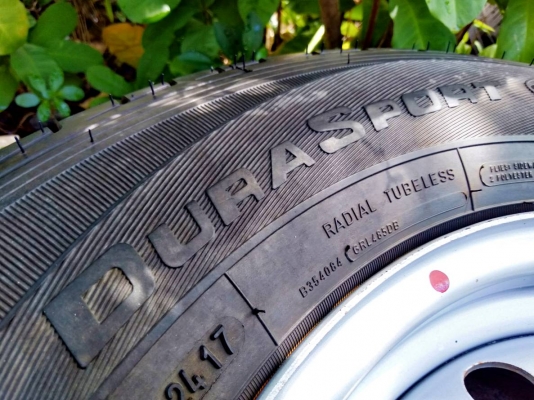 ล้อกระทะอีซูซุ ขอบ15 พร้อมยางกู้ดเยียร์ ดูร่าสปอร์ท 215/70R15 ปี17 ชุด4ล้อ ล้อกระทะอีซูซุ ขอบ15 พร้อมยางกู้ดเยียร์ ดูร่าสปอร์ท 215/70R15 ปี17 ชุด4ล้อ