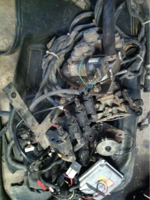 ชุดแก๊ส. NGVพร้อมถัง 7 ใบยี่ห้อ nk ถอดจากจาก6ล้อ ขายถูกก