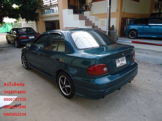 ขาย Hyundai accent สีเขียวสวยๆ ชุดแต่งรอบคัน ราคา 69,000 บาท +++++++++