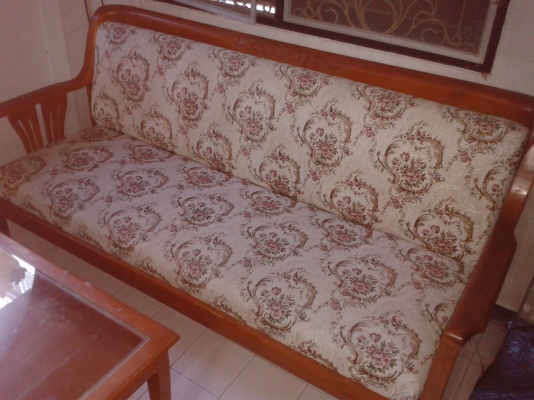 ชุดโซฟาไม้สัก  ลายหลุยส์