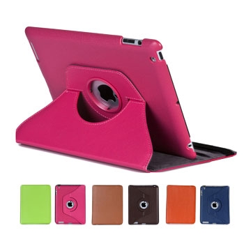 ขายเคสหนังไอแพด พับตั้งหมุนได้360องศา iPad4 Case ราคาถูกมาก