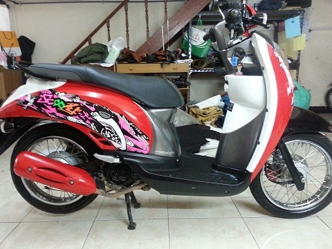 ถูกที่สุด ขายHONDA SCOOPY-i หัวฉีด ปี 2012 สี ดำ-แดง