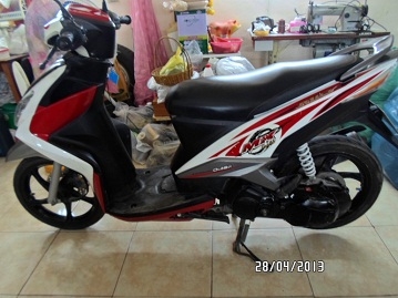 ถูกที่สุด ขายYAMAHA MIO 125 หัวฉีด ปี 2011 สี ดำ-แดง