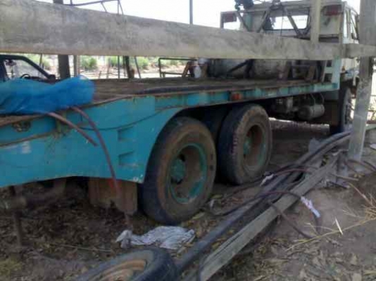 ขายรถบรรทุกแบคโฮหรือรถเกี่ยวข้าว 10 ล้อ 2 เพลา NISSAN UD CW51Mเครื่องดีคัสซีสวยทะเบียนเต็มบันไดไฮดรอลิค