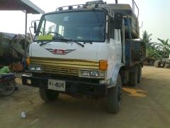 เทเลอร์ บรรทุกแบคโฮ HINO F18-2เพลาเครื่อง 280แรงม้า