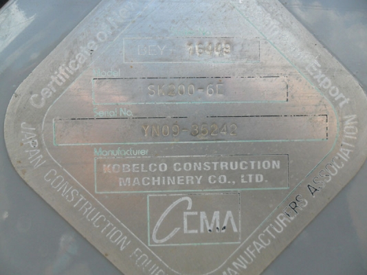 Kobelco SK200 Mark 6 YN09