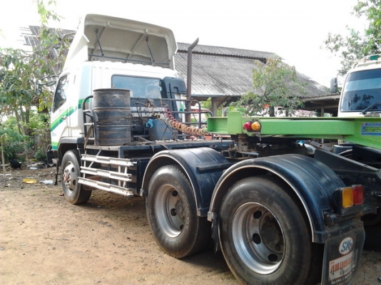 ขาย 10ล้อหัวลาก2เพลา(ไม่รวมหาง)"ไอ้หลงFUSO" MITSUBISHI MMTTM617JC ปี47 ยูโรวัน เครื่องเดิม6D16-SA 225HP โบอินเตอร์ แห้งดีไม่เยิ้มไม่ไอ เกียร์เดิมๆ เข้าง่ายไม่หลุด คัสซีสวย ช่วงล่างแน่น ยางเรเดียน10เส้น สภาพดี หัวบางเดิมภายในสวย คอนโซลครบ แอร์ พ.
