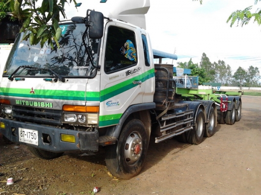ขาย 10ล้อหัวลาก2เพลา(ไม่รวมหาง)"ไอ้หลงFUSO" MITSUBISHI MMTTM617JC ปี47 ยูโรวัน เครื่องเดิม6D16-SA 225HP โบอินเตอร์ แห้งดีไม่เยิ้มไม่ไอ เกียร์เดิมๆ เข้าง่ายไม่หลุด คัสซีสวย ช่วงล่างแน่น ยางเรเดียน10เส้น สภาพดี หัวบางเดิมภายในสวย คอนโซลครบ แอร์ พ.