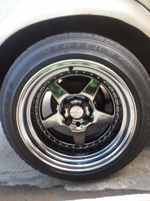 ขายล้อแม็ก AAW work emotion cr 01ขอบ 15 4รู100/ พร้อมยาง ถูกๆๆ