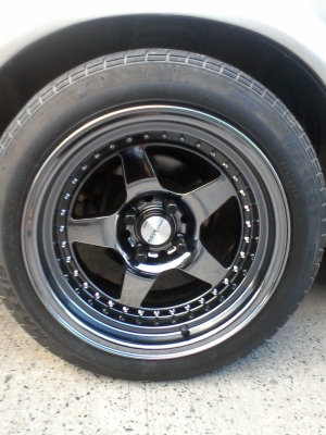 ขายล้อแม็ก AAW work emotion cr 01ขอบ 15 4รู100/ พร้อมยาง ถูกๆๆ