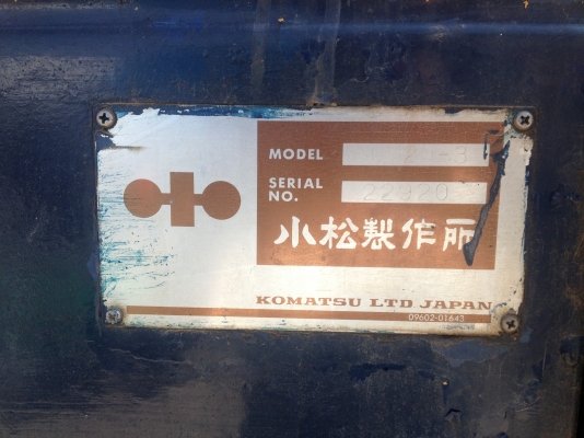 แบคโฮ KOMATSU PC120-3