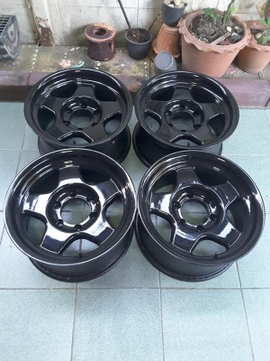 Max 6รู139 ลายแบรดเลย์ ขอบ 16*8 et0 สภาพสวยๆ 1ชุด