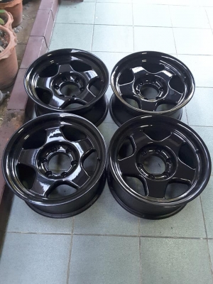 Max 6รู139 ลายแบรดเลย์ ขอบ 16*8 et0 สภาพสวยๆ 1ชุด