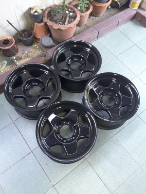 Max 6รู139 ลายแบรดเลย์ ขอบ 16*8 et0 สภาพสวยๆ 1ชุด