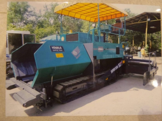 รถปูยาง Vogele Supper1500 ปูใด้6เมตร เอกสารเล่มทะเบียน พร้อมลงงาน รถปูยาง Vogele Supper1500 ปูใด้6เมตร เอกสารเล่มทะเบียน พร้อมลงงาน