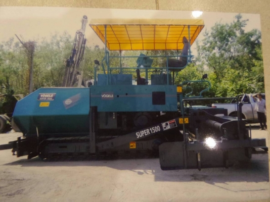 รถปูยาง Vogele Supper1500 ปูใด้6เมตร เอกสารเล่มทะเบียน พร้อมลงงาน รถปูยาง Vogele Supper1500 ปูใด้6เมตร เอกสารเล่มทะเบียน พร้อมลงงาน