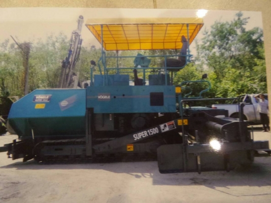 รถปูยาง Vogele Supper1500 ปูใด้6เมตร เอกสารเล่มทะเบียน พร้อมลงงาน รถปูยาง Vogele Supper1500 ปูใด้6เมตร เอกสารเล่มทะเบียน พร้อมลงงาน