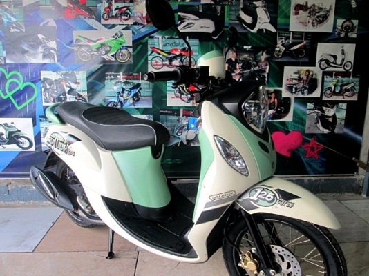 fino125i สีขาวเขียว รถสวยเครื่องดี 27900