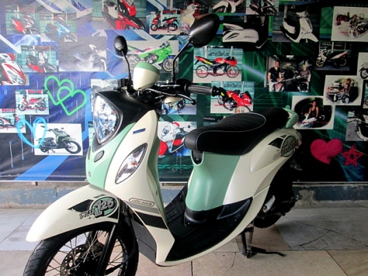 fino125i สีขาวเขียว รถสวยเครื่องดี 27900