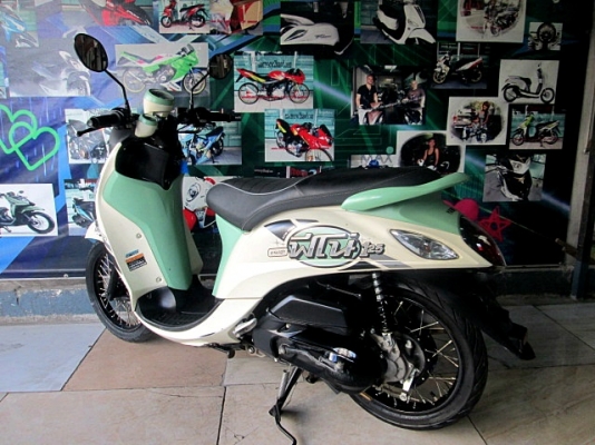 fino125i สีขาวเขียว รถสวยเครื่องดี 27900