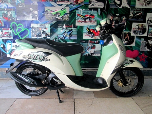 fino125i สีขาวเขียว รถสวยเครื่องดี 27900
