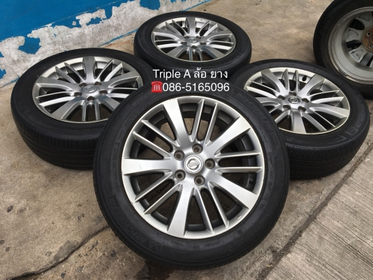 ล้อแม็ก 5รู114 Nissan Teana ขอบ17 พร้อมยาง 215-55-17 Michelin