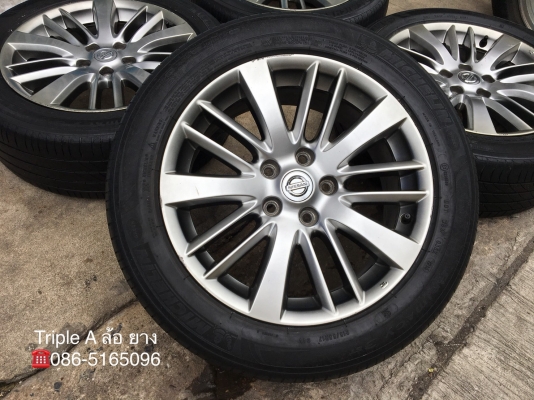 ล้อแม็ก 5รู114 Nissan Teana ขอบ17 พร้อมยาง 215-55-17 Michelin