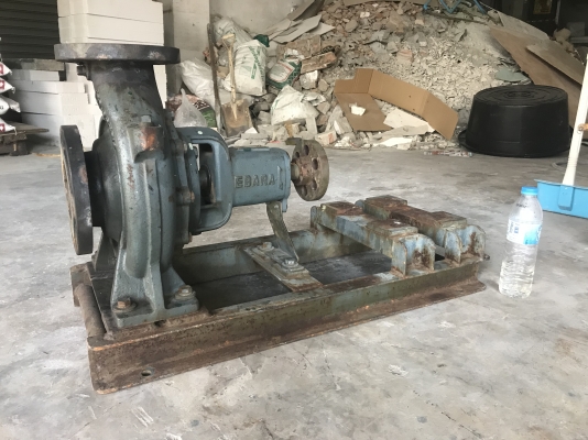 ขายหัวปั๊มน้ำหอยโข่ง Ebara 100x80FSH ใบพัดทองเหลือง ขนาดเข้า 4นิ้ว ออก 3นิ้ว สภาพสวย หมุนนิ่ม มาพร้อมแท่นวางมอเตอร์ พร้อมใช้งาน