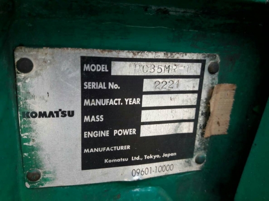 ขายจ้า KOMATSU PC35MR-1  เก่านอกแท้  สภาพสวย เดิมๆๆ  เครื่่องปั๊มแห้ง  พร้อมใช้  โทร089-7462641  สุวรรณีจ้า