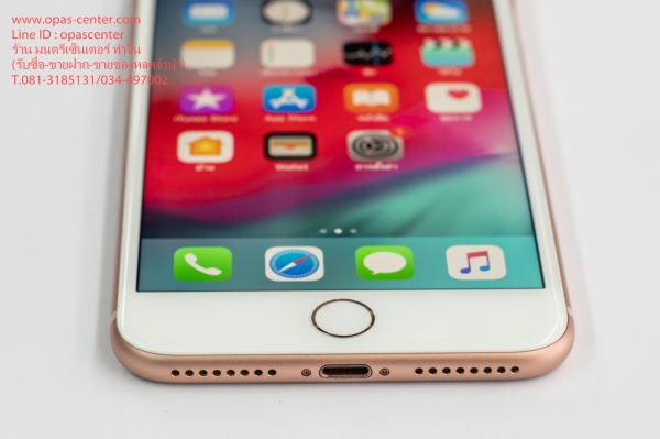 iphone 8 Plus 64GB TH ประกัน 1-12-2562 อายุ 10 วัน สีทอง ยกกล่อง สภาพของใหม่