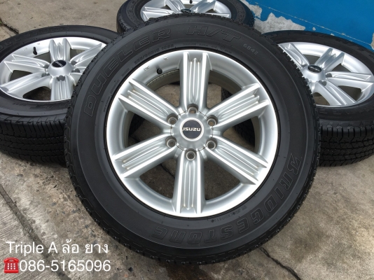 แม็ก ISUZU D-MAX BLUE POWER ขอบ 18 พร้อมยาง Bridgestone 255-60-18 ปี 16 ดอกเต็มๆทุกเส้น