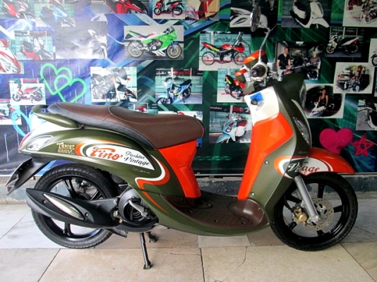 Fino115 i สีเขียวส้ม ตัวท็อปล้อแมกซ์ เครื่องเดิมๆจากศูนย์ 25900