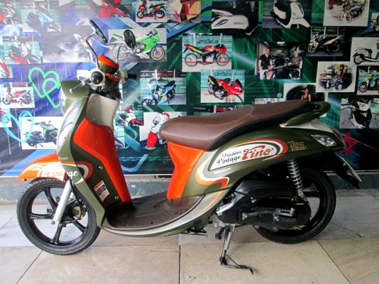 Fino115 i สีเขียวส้ม ตัวท็อปล้อแมกซ์ เครื่องเดิมๆจากศูนย์ 25900
