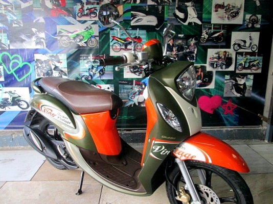 Fino115 i สีเขียวส้ม ตัวท็อปล้อแมกซ์ เครื่องเดิมๆจากศูนย์ 25900