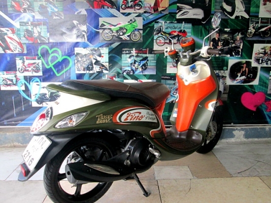 Fino115 i สีเขียวส้ม ตัวท็อปล้อแมกซ์ เครื่องเดิมๆจากศูนย์ 25900