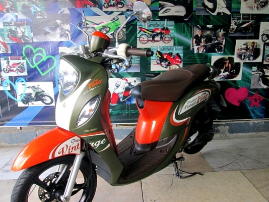 Fino115 i สีเขียวส้ม ตัวท็อปล้อแมกซ์ เครื่องเดิมๆจากศูนย์ 25900