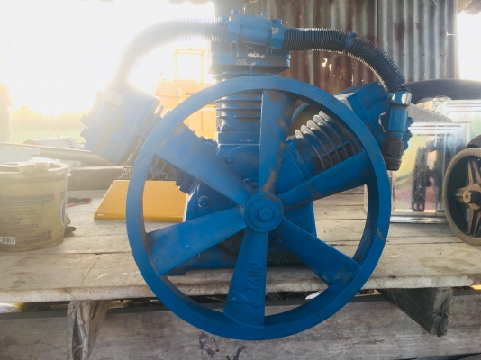 หัวปั๊มลมฟูเซ็ง 5 แรง 3 สูบ รุ่น TA80 สภาพพร้อมใช้งาน ปั๊มลมเร็ว