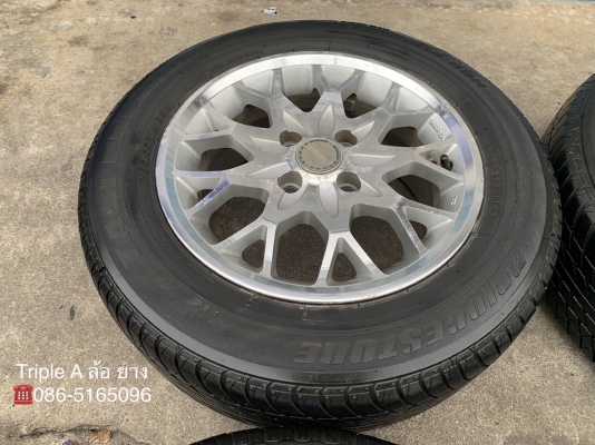 ล้อแม็ก 4รู100 ขอบ 14 พร้อมยาง 185-65-14 ปลายปี 14 ดอกยางหนาปึกทุกเส้น