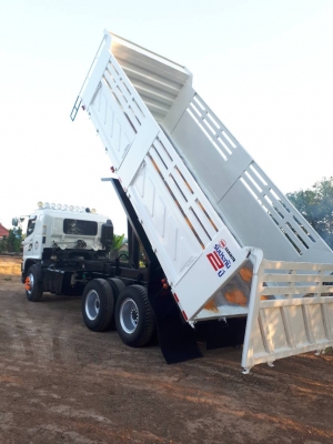 Hino FM8J เครื่อง 251 แรง ปี 55 แม่เดี่ยวกระบะดัมพ์สามมิตร เกียร์เดิม ZF ครัซซีสวย ยางดี พร้อมใช้งาน