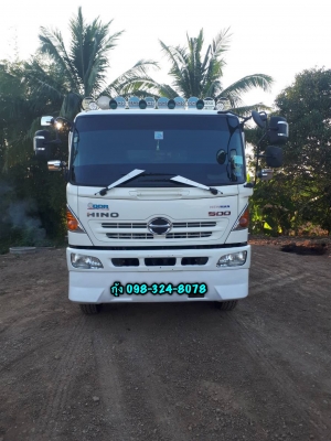 Hino FM8J เครื่อง 251 แรง ปี 55 แม่เดี่ยวกระบะดัมพ์สามมิตร เกียร์เดิม ZF ครัซซีสวย ยางดี พร้อมใช้งาน