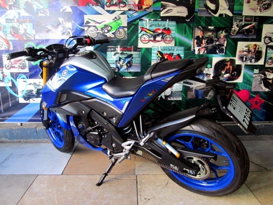 (ผ่อนได้)M slaz สีนํ้าเงิน สวยแบบเดิมทั้งคัน กุญแจ 2 ดอกครบ 49900