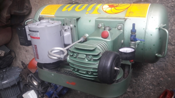 ขาย !! ปั้มลม.Lion.ขนาด1/4แรง.มอเตอร์.มิตซู.สภาพเดิมพร้อมใช้งาน