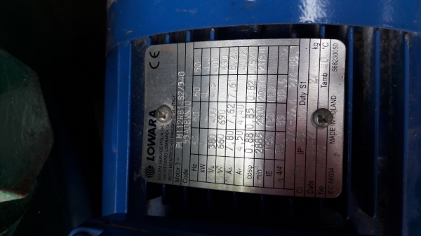 ขาย !! ปั้มน้ำหอยโข่ง.LOWARA.ขนาด5.5hp.380v.สภาพเดิมพร้อมใช้งาน ขาย !! ปั้มน้ำหอยโข่ง.LOWARA.ขนาด5.5hp.380v.สภาพเดิมพร้อมใช้งาน