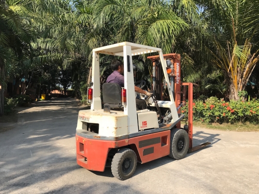 ขายFORKLIFT NISSAN FG15 สุดสวย(1.5ตัน) เสา3เมตร สวยเดิมจากญี่ปุ่น ยังไม่เคยใช้ในไทย 85,000เท่านั้น!!