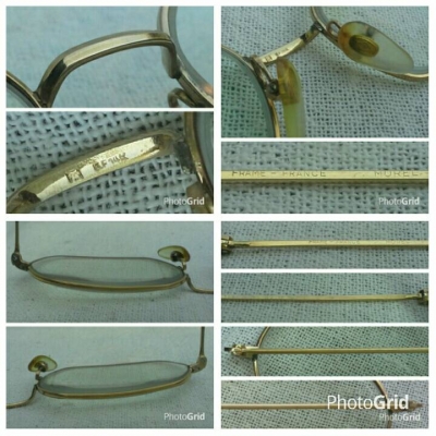 แว่นสายตายาวฝรั่งเศส โกลด์ฟิลด์ 14 K ยุค &#039;60s ล้ำค่า ! หายาก ! ค่าสายตา +300 โมเดลคลาสสิค &#039