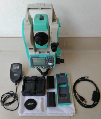 ขายกล้องสำรวจมือสอง  Total Station Nikon NPL322 5&rdquo;  Made in Japan  นอลปรี่ซึ่ม  เลเซอร์นำเป้า