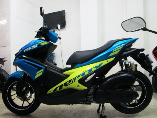 (โอนฟรี) ขาย Yamaha Aerox ไมล์แท้ 1192 กม ปี 2018 ตัวใหม่ล่าสุด