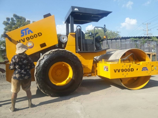 รถบดสั่นเสทือนขนาด10ตัน 2เพลาเปลือกเดียว STA VV900D เครืองดี ระบบสั่นแรง เล่มทะเบียน เจ้าของขายเอง รถบดสั่นเสทือนขนาด10ตัน 2เพลาเปลือกเดียว STA VV900D เครืองดี ระบบสั่นแรง เล่มทะเบียน เจ้าของขายเอง